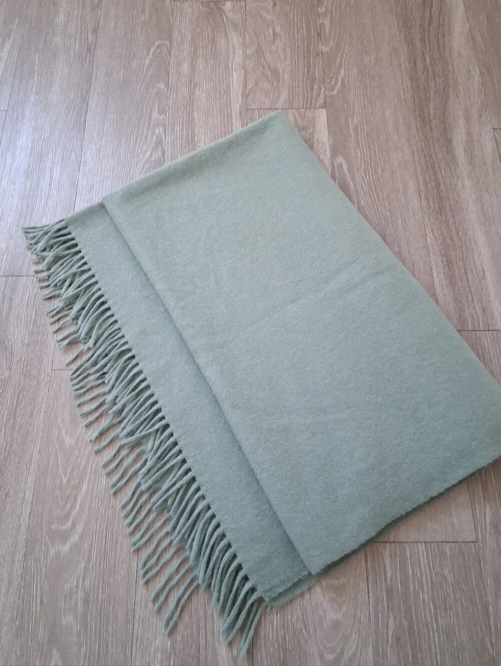 Alicia Adams Alpaca Throw In Sage Green